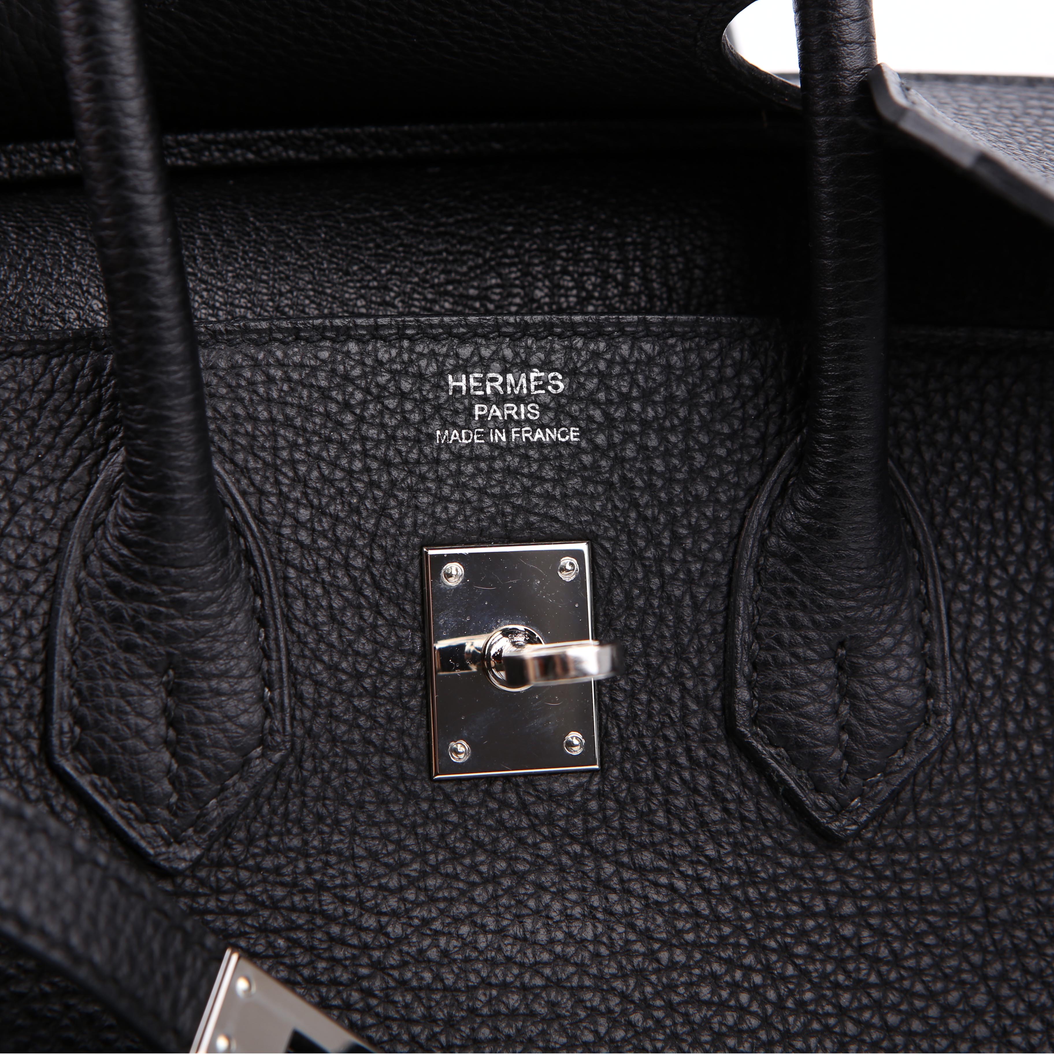 Hermes Birkin 25 Togo 2016 Black/Palladium