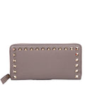 Rockstud Zip Around Wallet Grey