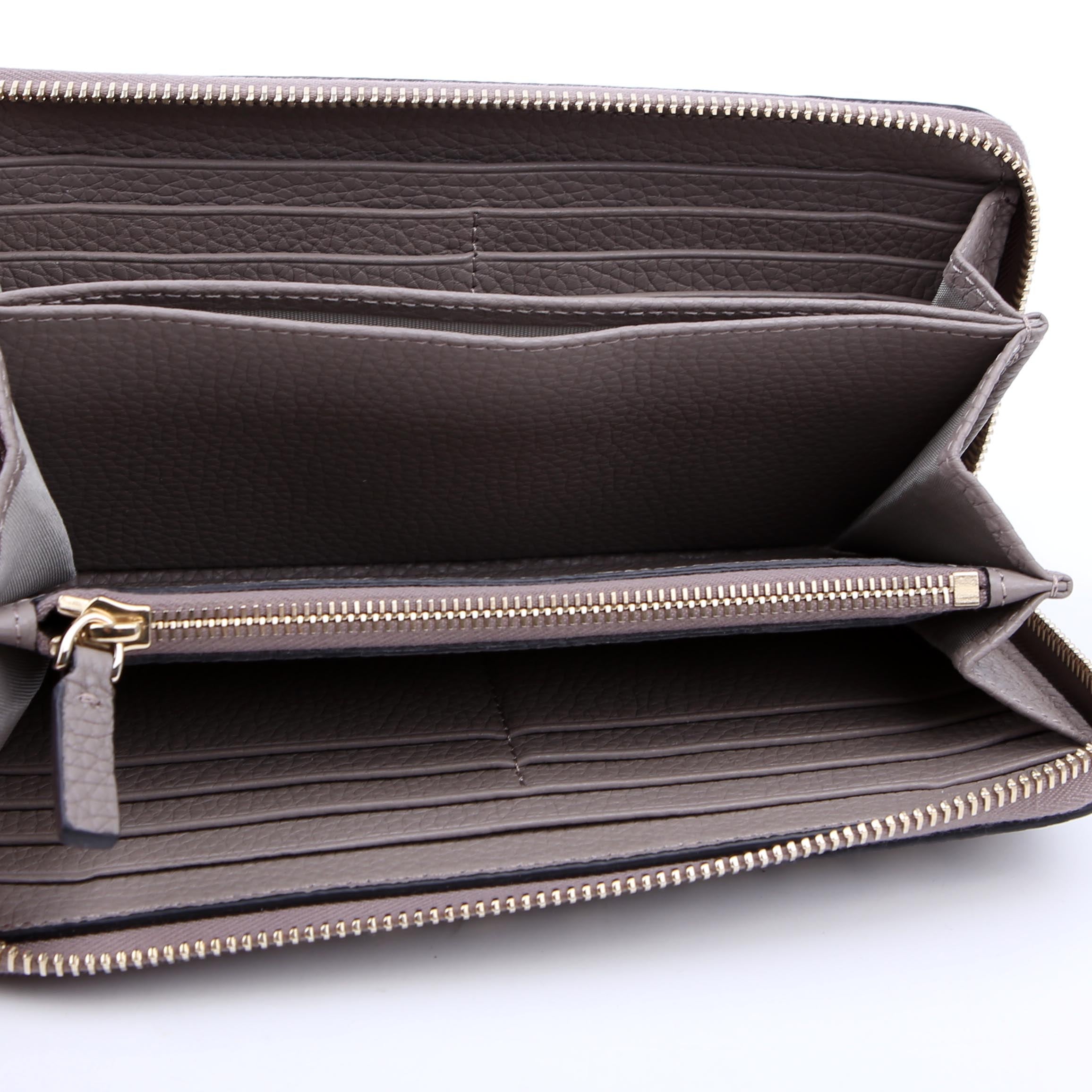 Rockstud Zip Around Wallet Grey