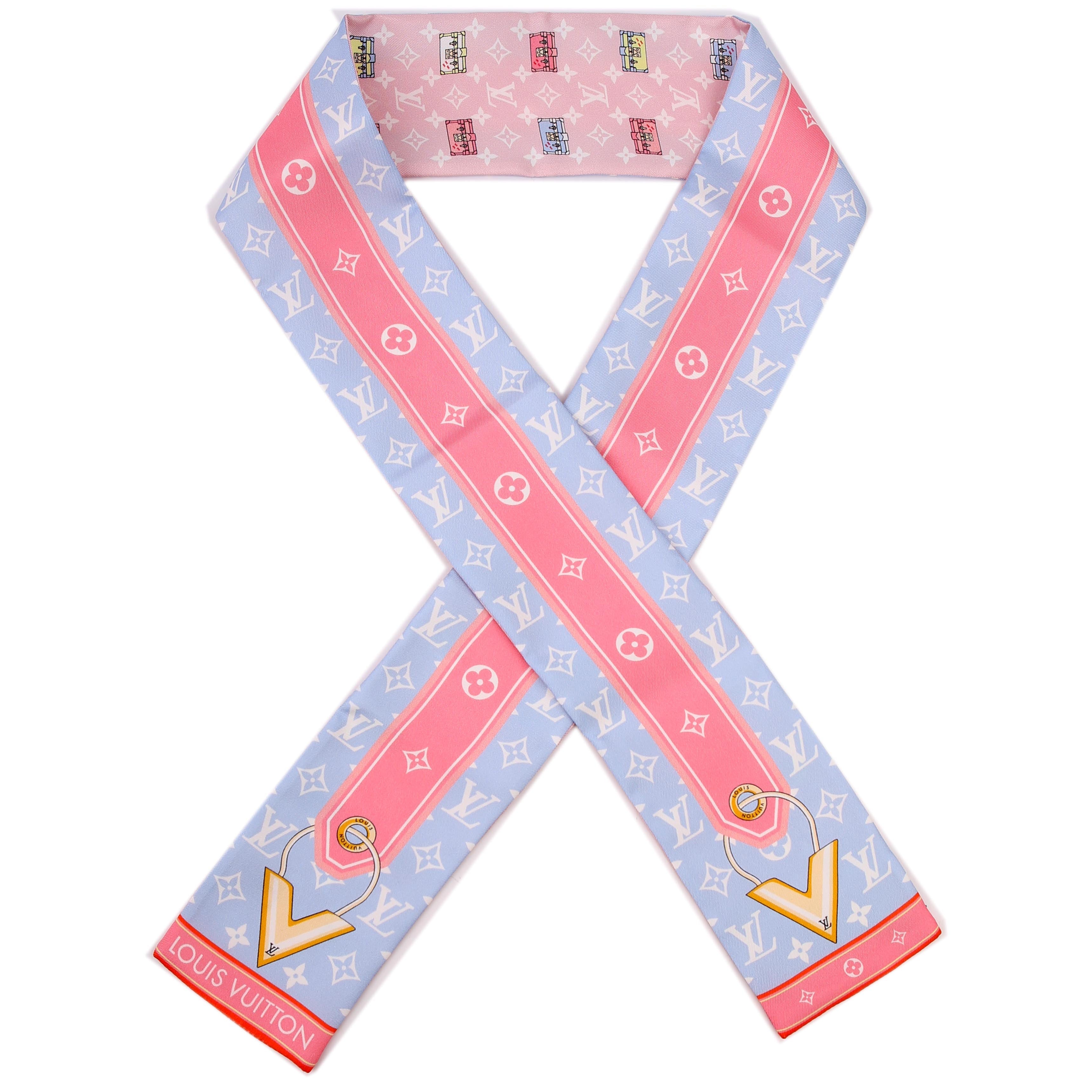 Mini Trunks Bandeau Silk Scarf Pink/Blue