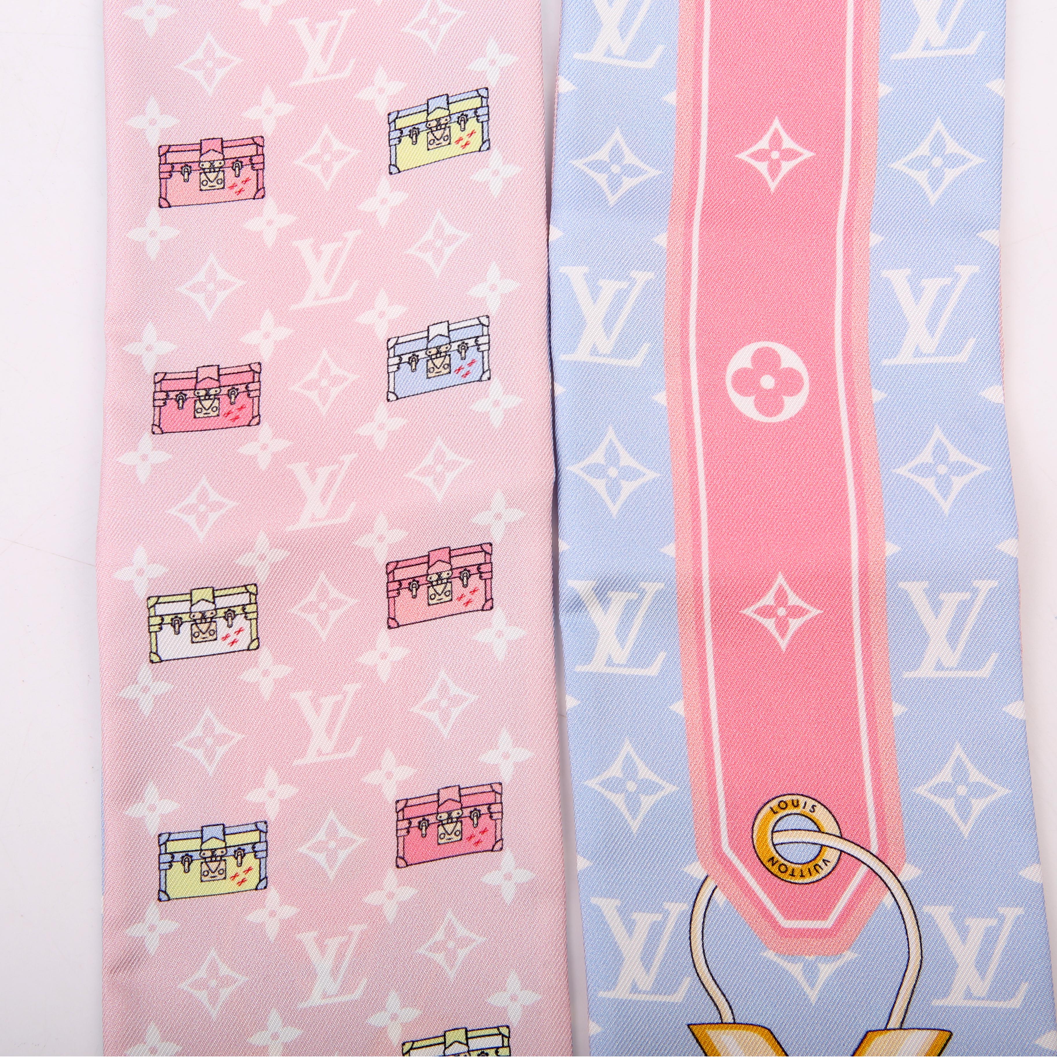 Mini Trunks Bandeau Silk Scarf Pink/Blue