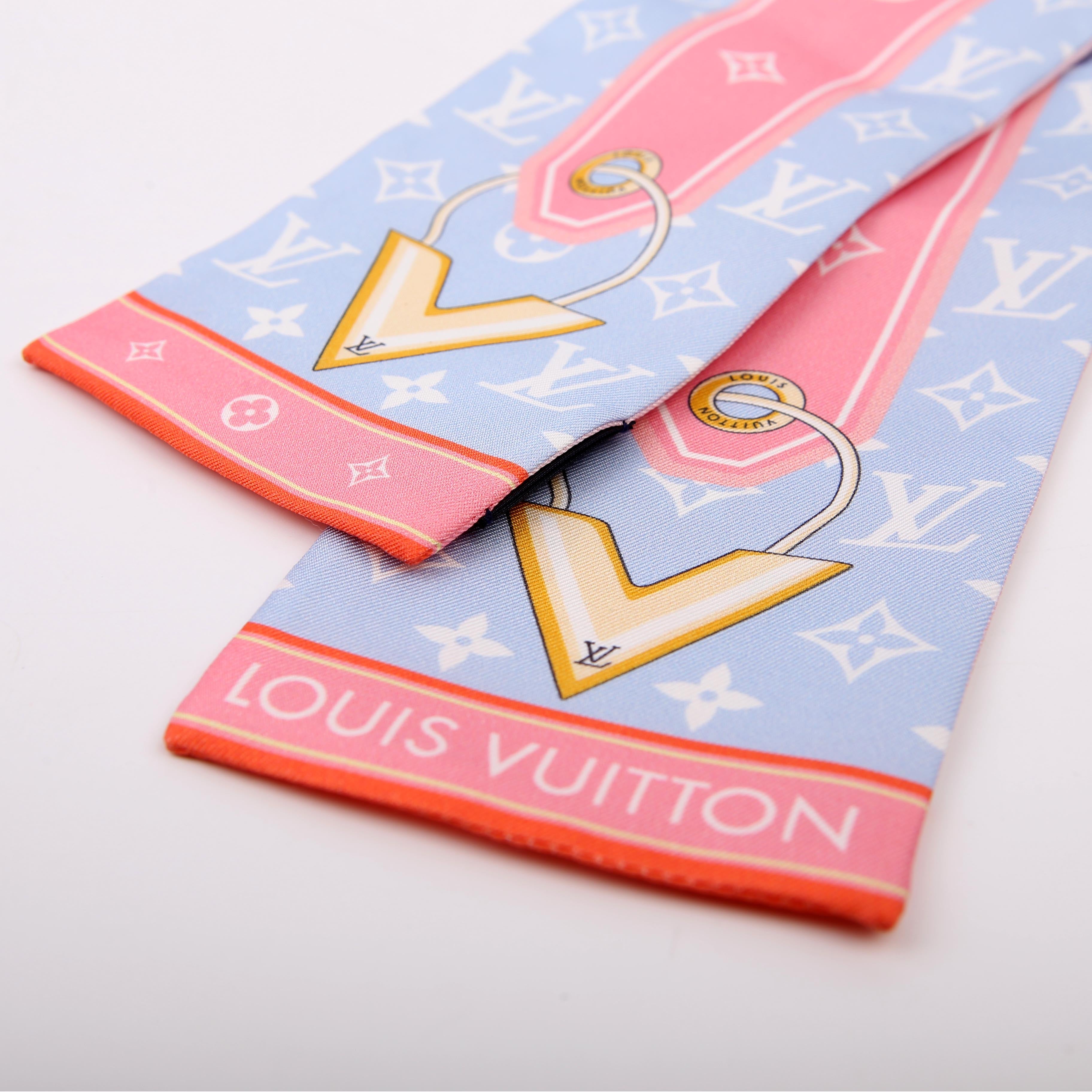 Mini Trunks Bandeau Silk Scarf Pink/Blue