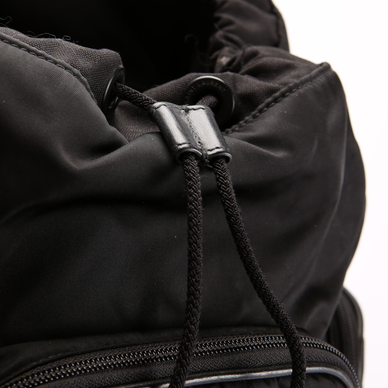 SAINT LAURENT City Multi-Pocket Nylon Backpack 437110 Black