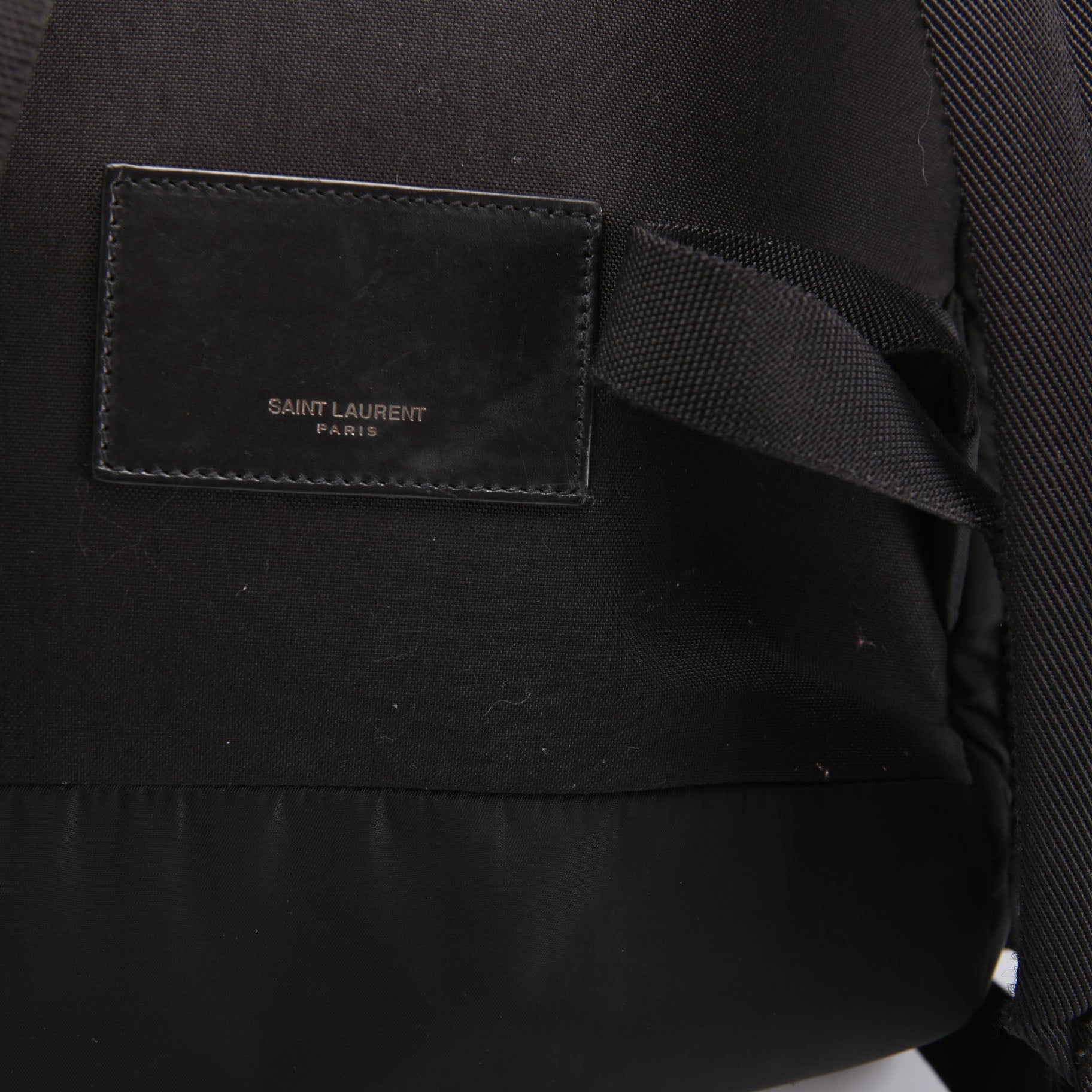 SAINT LAURENT City Multi-Pocket Nylon Backpack 437110 Black