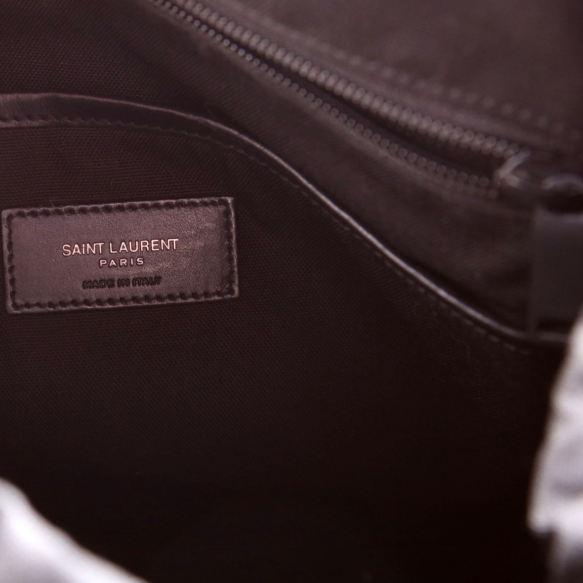 SAINT LAURENT City Multi-Pocket Nylon Backpack 437110 Black