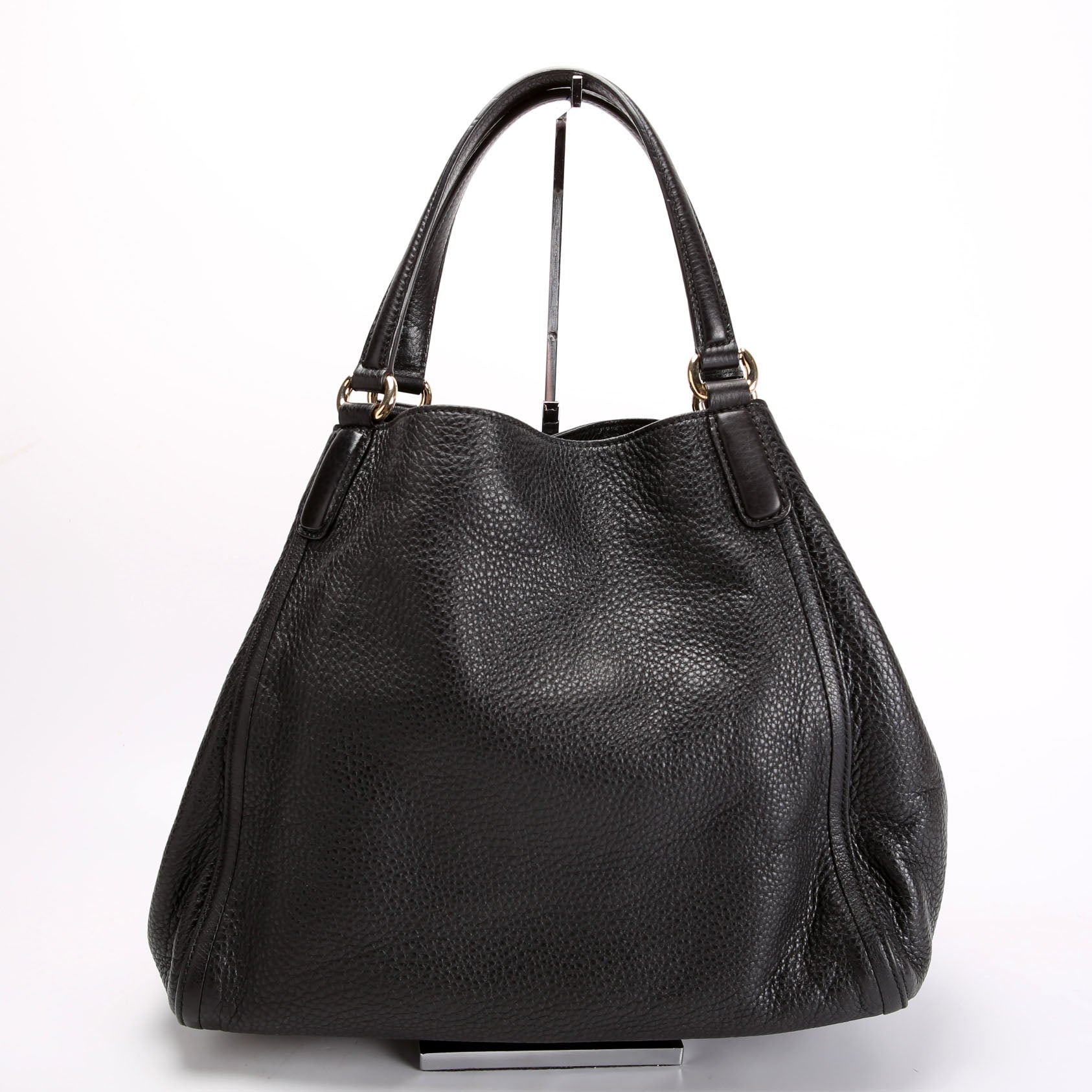 282309 Soho Leather Hobo Medium Black
