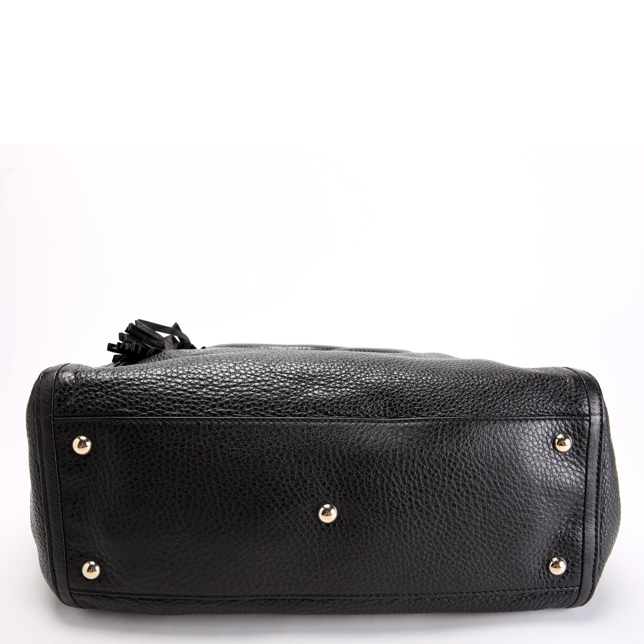 282309 Soho Leather Hobo Medium Black