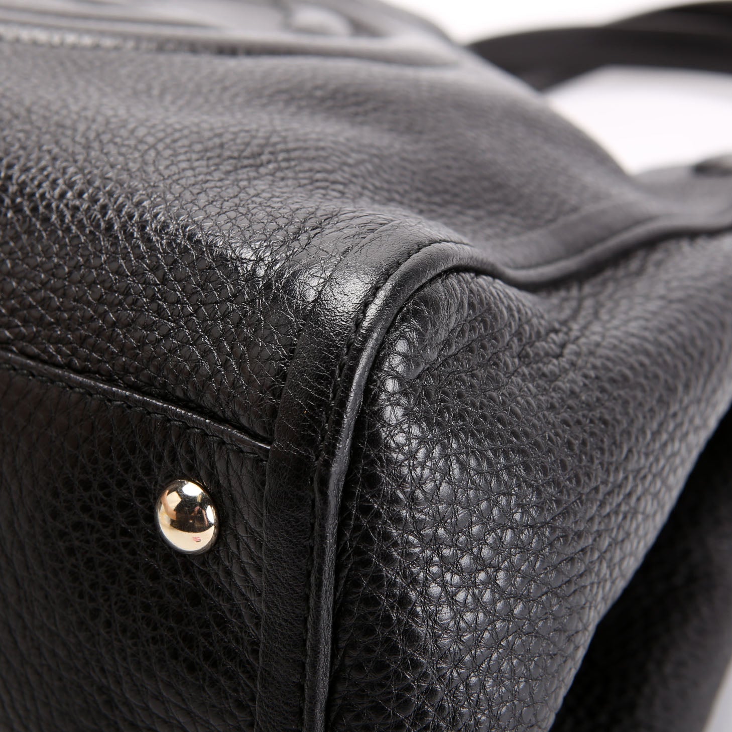 282309 Soho Leather Hobo Medium Black