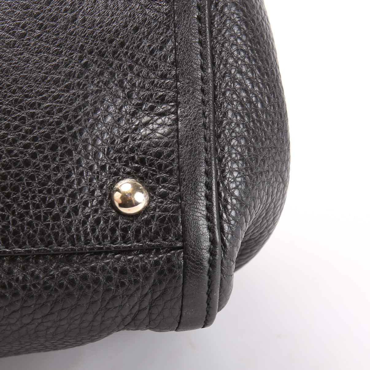 282309 Soho Leather Hobo Medium Black