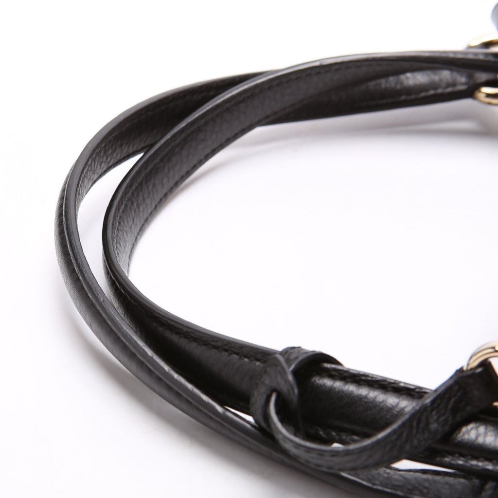 282309 Soho Leather Hobo Medium Black