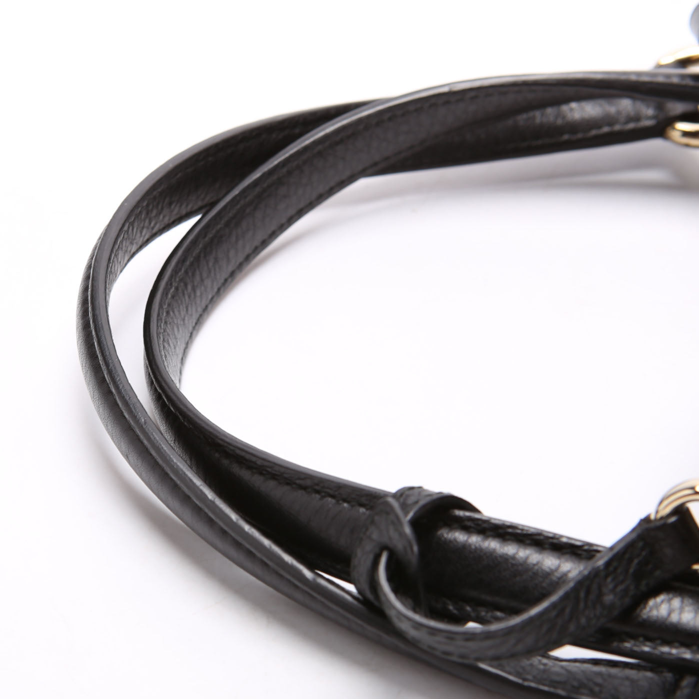 282309 Soho Leather Hobo Medium Black