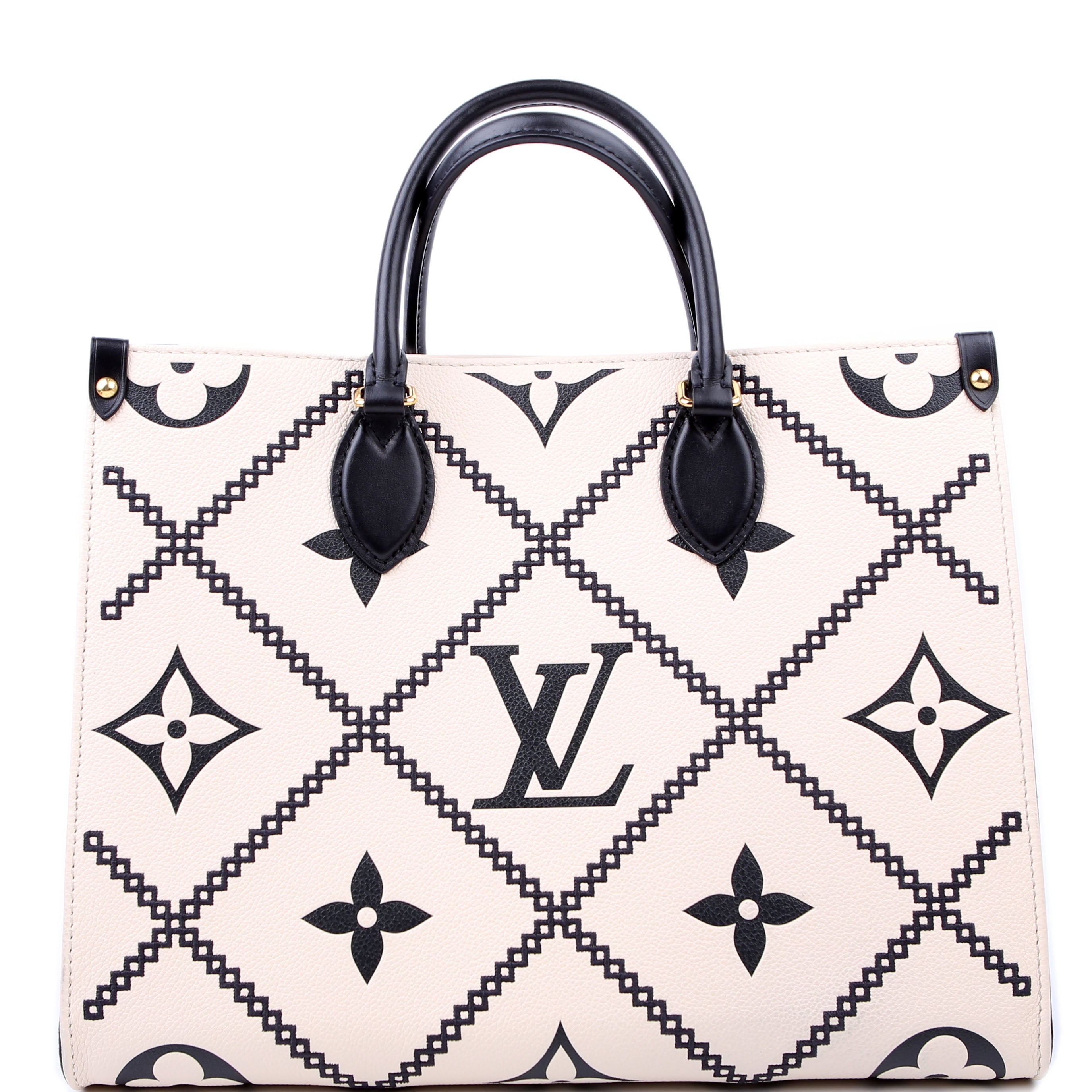 ONTHEGO MM Empreinte Broderies White/Black