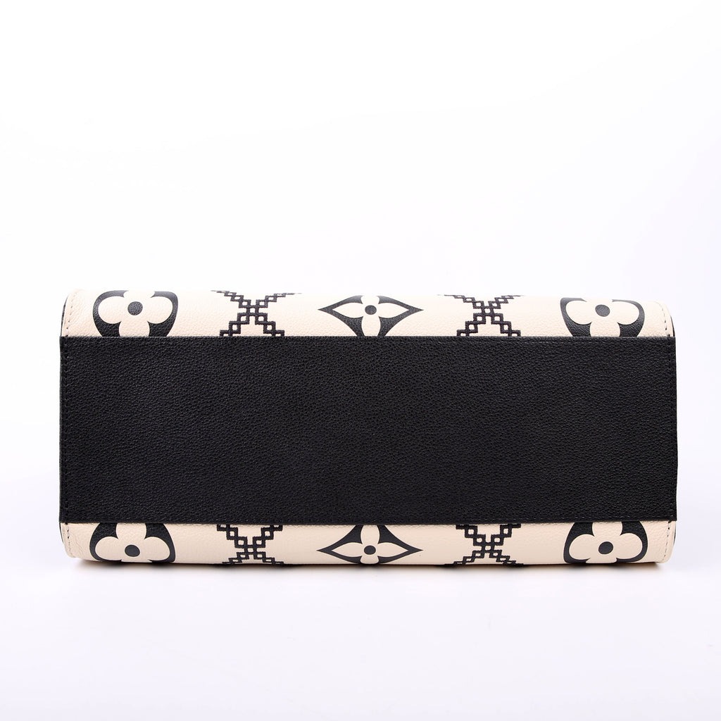 ONTHEGO MM Empreinte Broderies White/Black