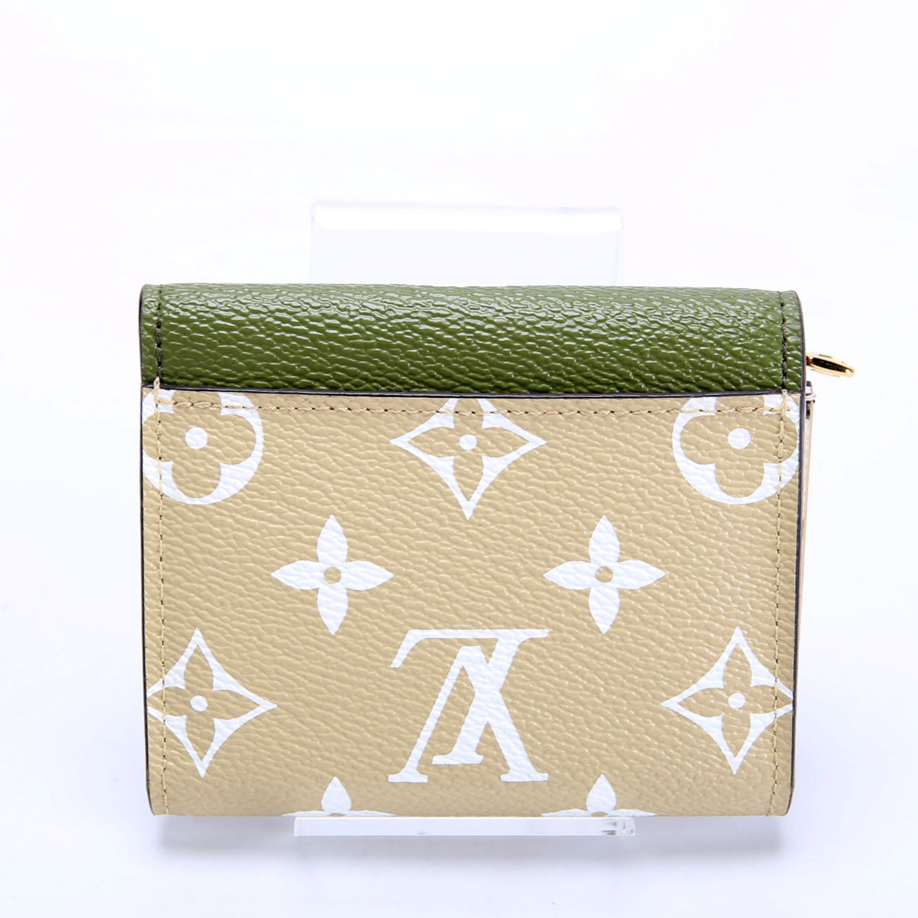Zoe Wallet Giant Monogram Green/Tan