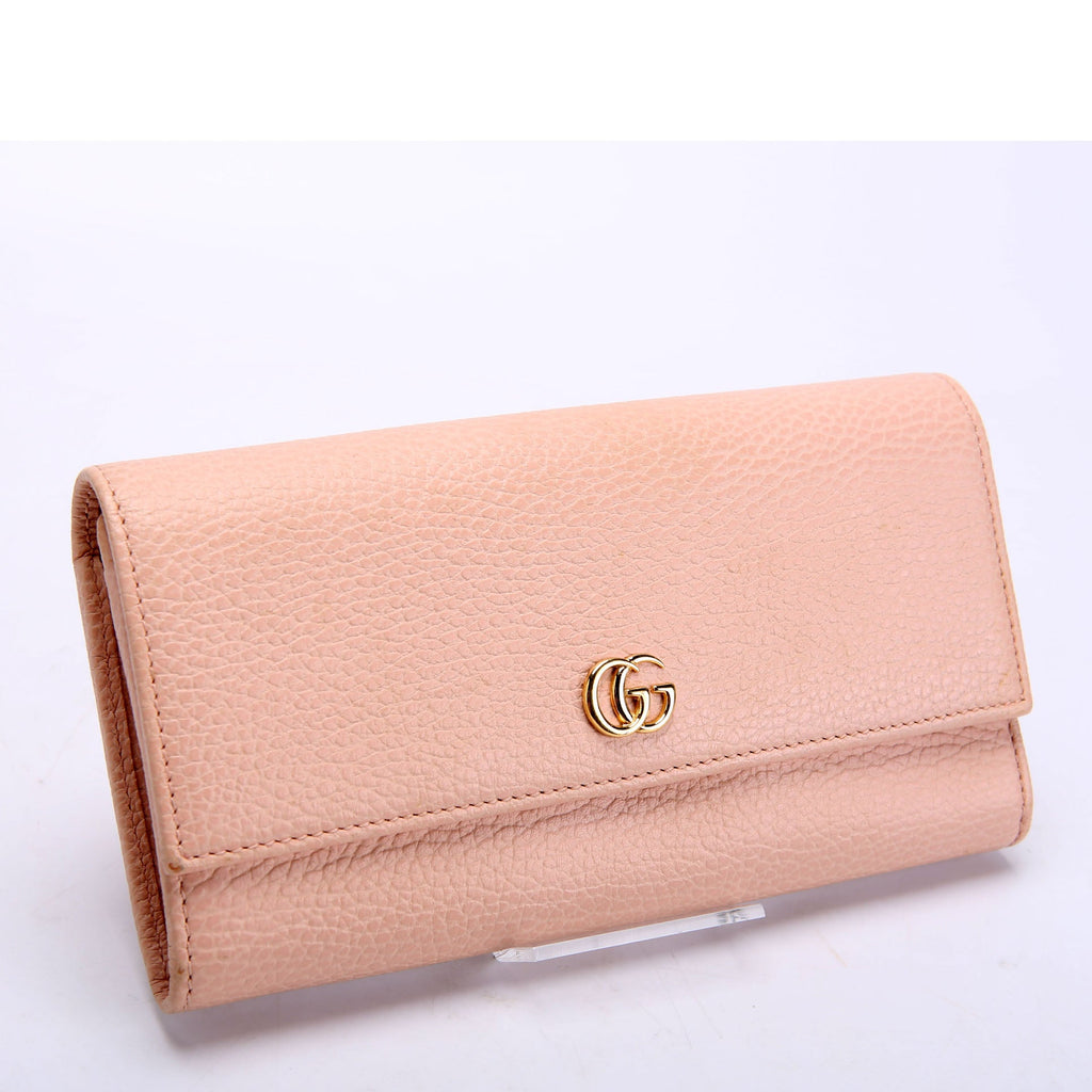 Gucci 456116 Marmont Leather Wallet Pink