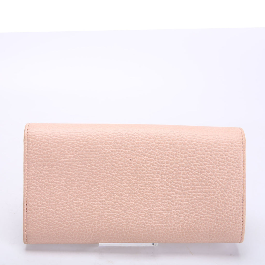 Gucci 456116 Marmont Leather Wallet Pink