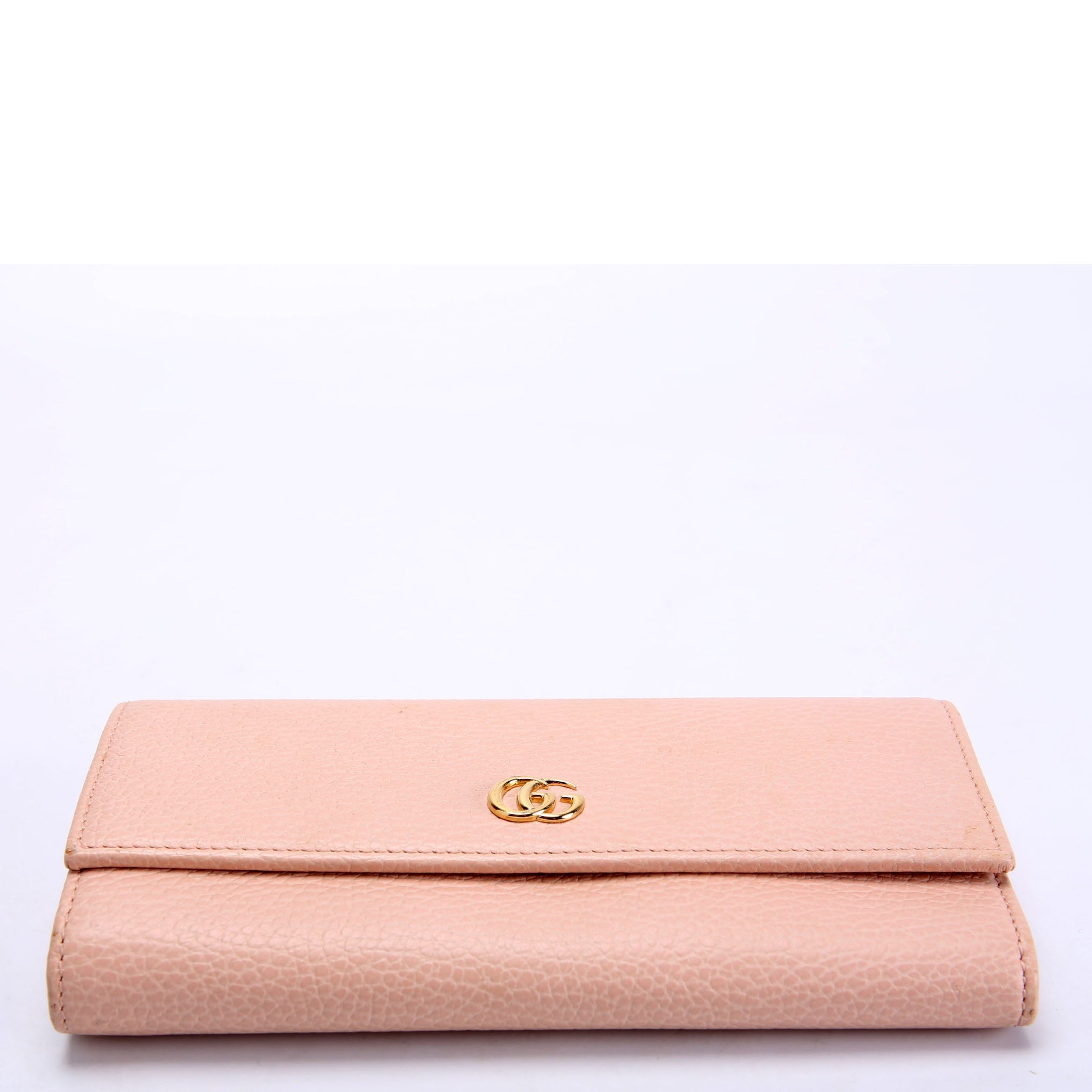 Gucci 456116 Marmont Leather Wallet Pink