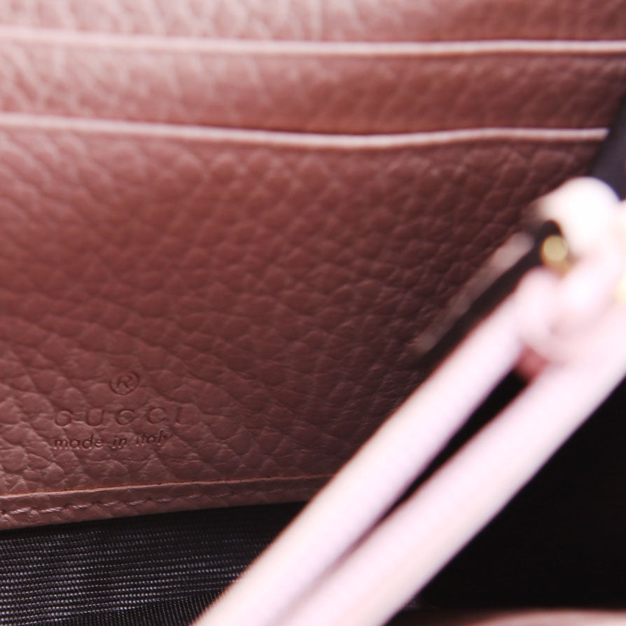 Gucci 456116 Marmont Leather Wallet Pink