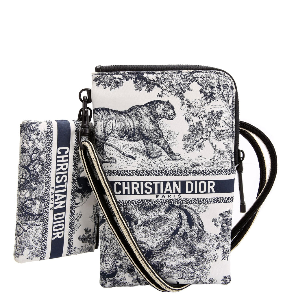 Dior Multifunctional Pouch Toile De Jouy Black/White