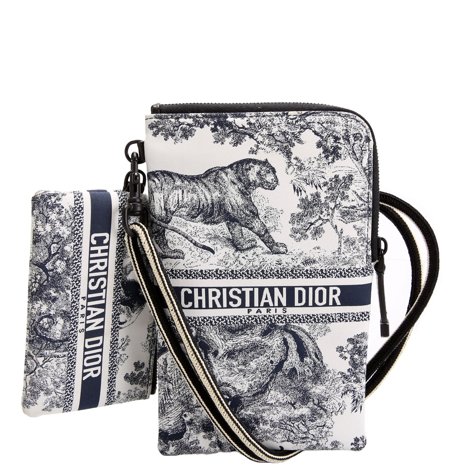 Dior Multifunctional Pouch Toile De Jouy Black/White