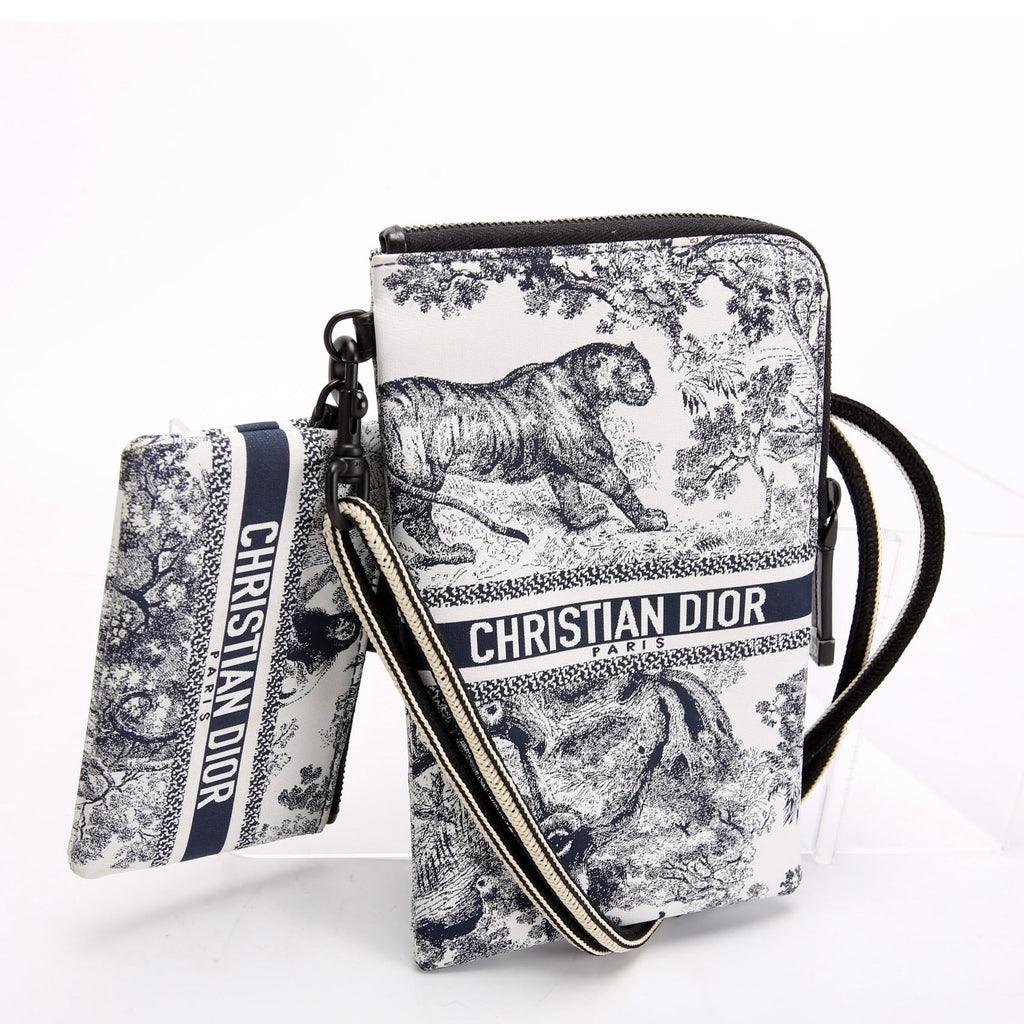 Dior Multifunctional Pouch Toile De Jouy Black/White