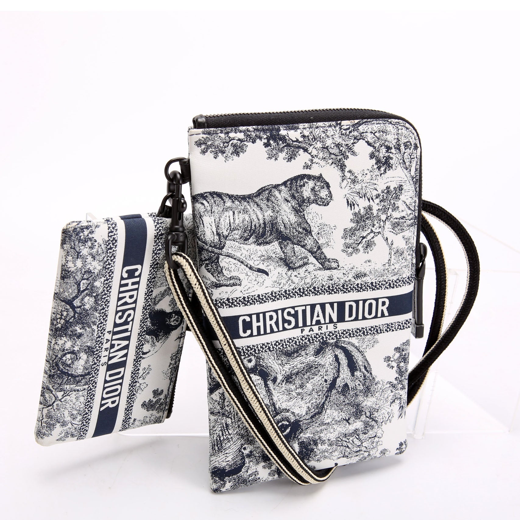 Dior Multifunctional Pouch Toile De Jouy Black/White