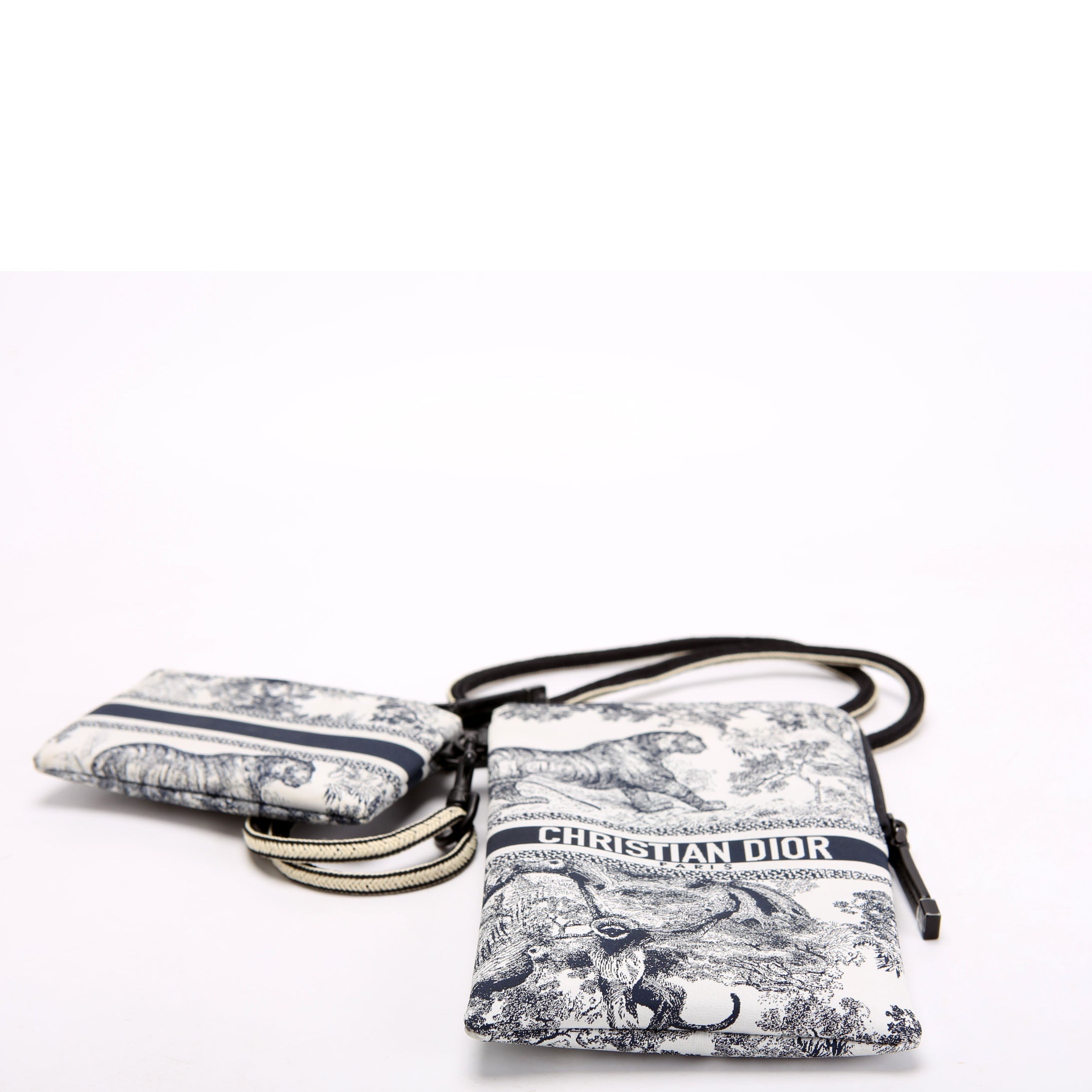 Dior Multifunctional Pouch Toile De Jouy Black/White
