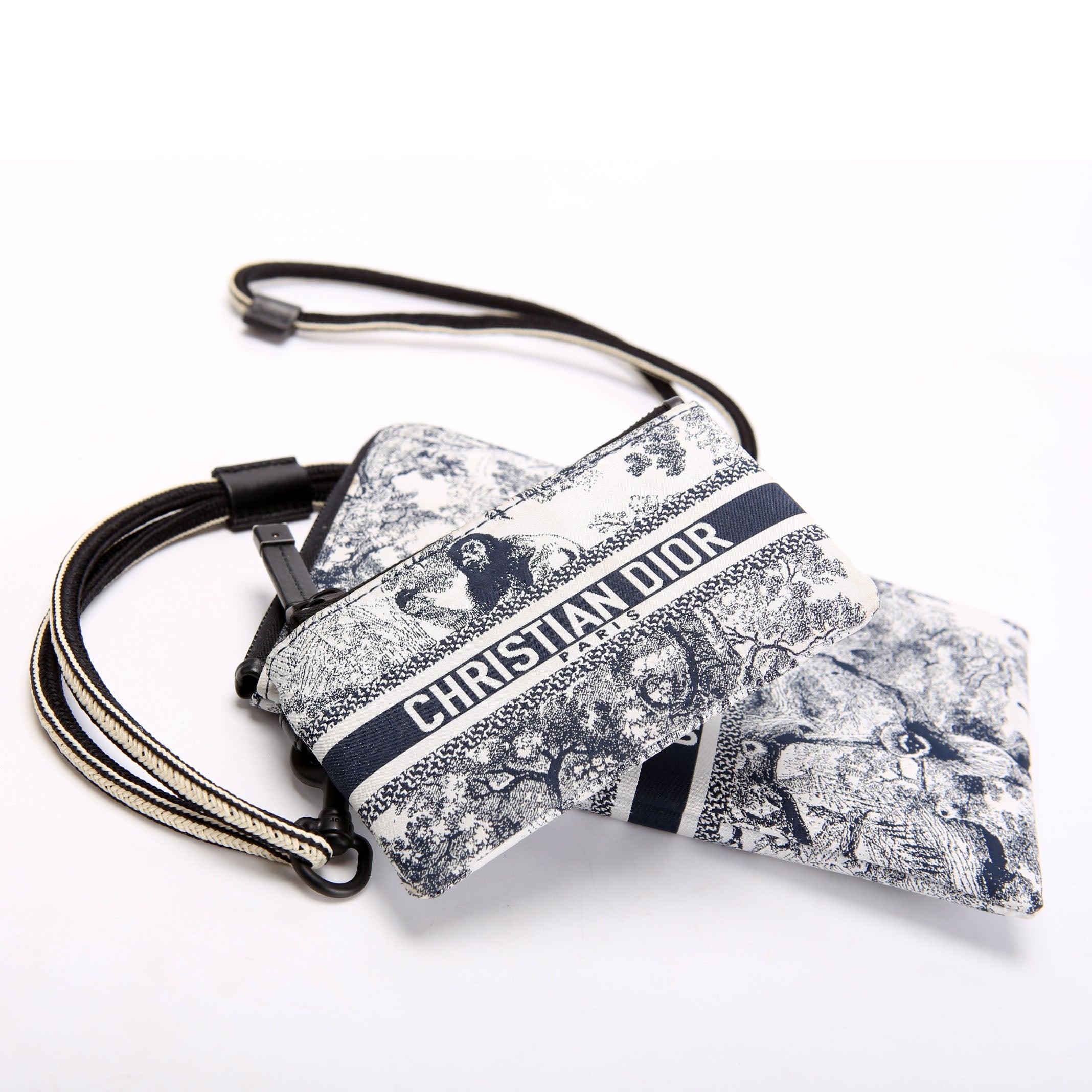 Dior Multifunctional Pouch Toile De Jouy Black/White