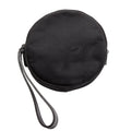 Travel Linge Round Wristlet Black