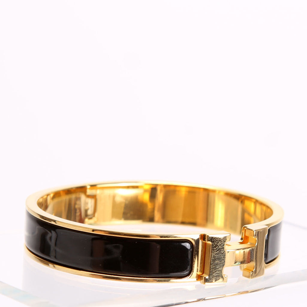 Clic Clac Narrow GM Bracelet Gold/Black