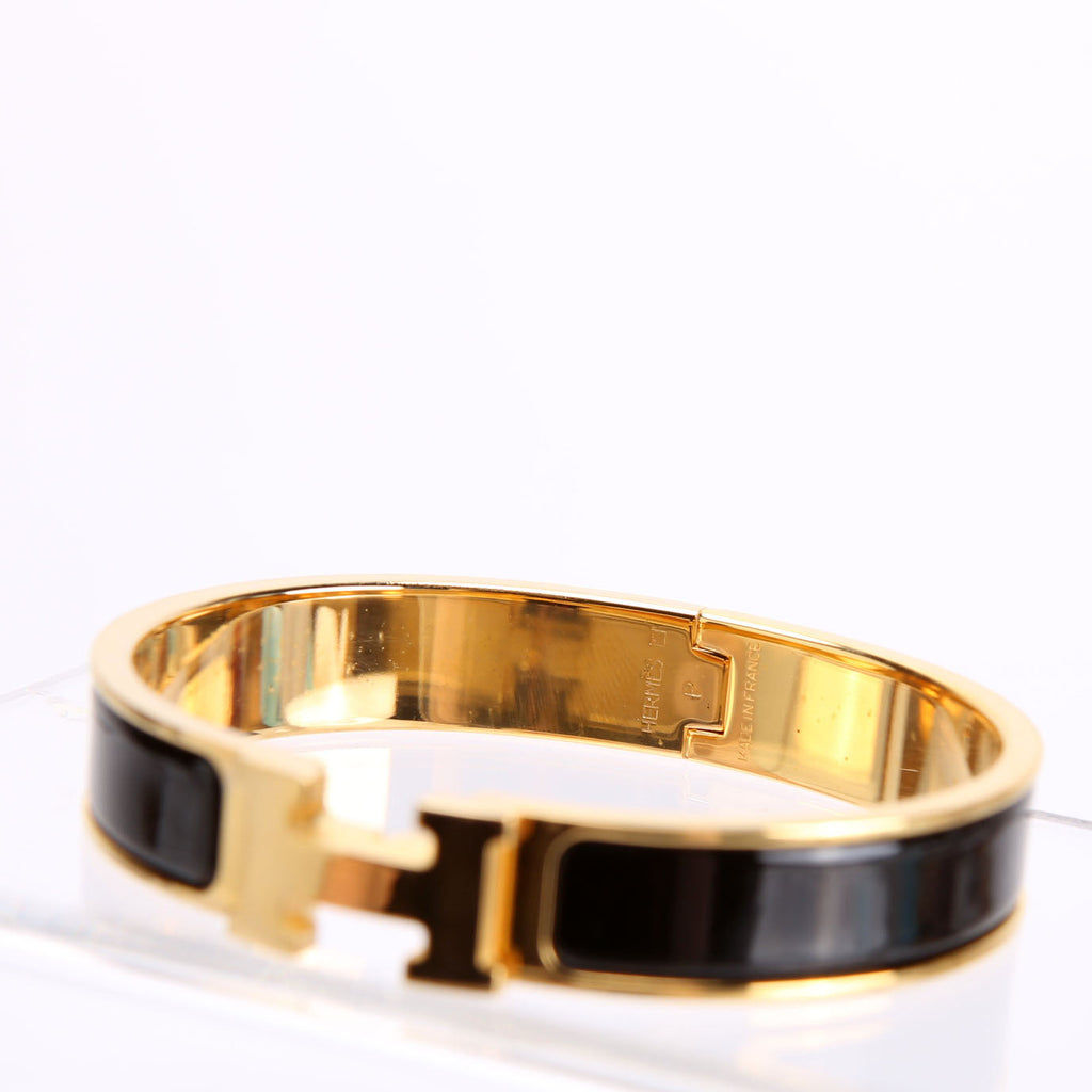 Clic Clac Narrow GM Bracelet Gold/Black