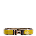 Hermes Clic Clac Narrow GM Bracelet Silver/Yellow