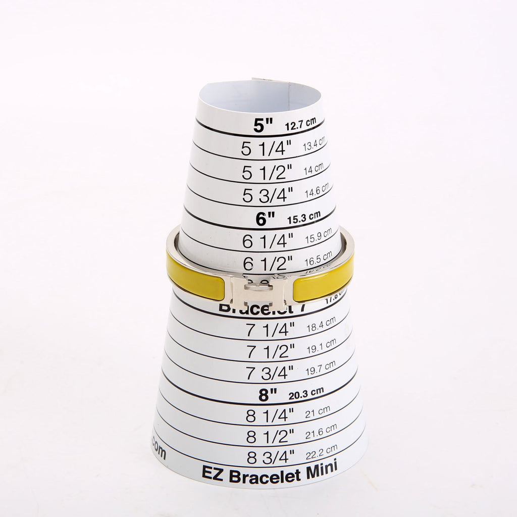 Hermes Clic Clac Narrow GM Bracelet Silver/Yellow