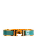Clic Clac Narrow GM Bracelet Gold/Teal