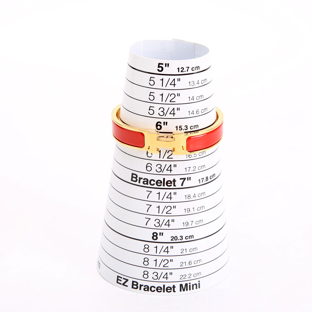 Hermes Clic Clac Narrow PM Bracelet Gold/Red
