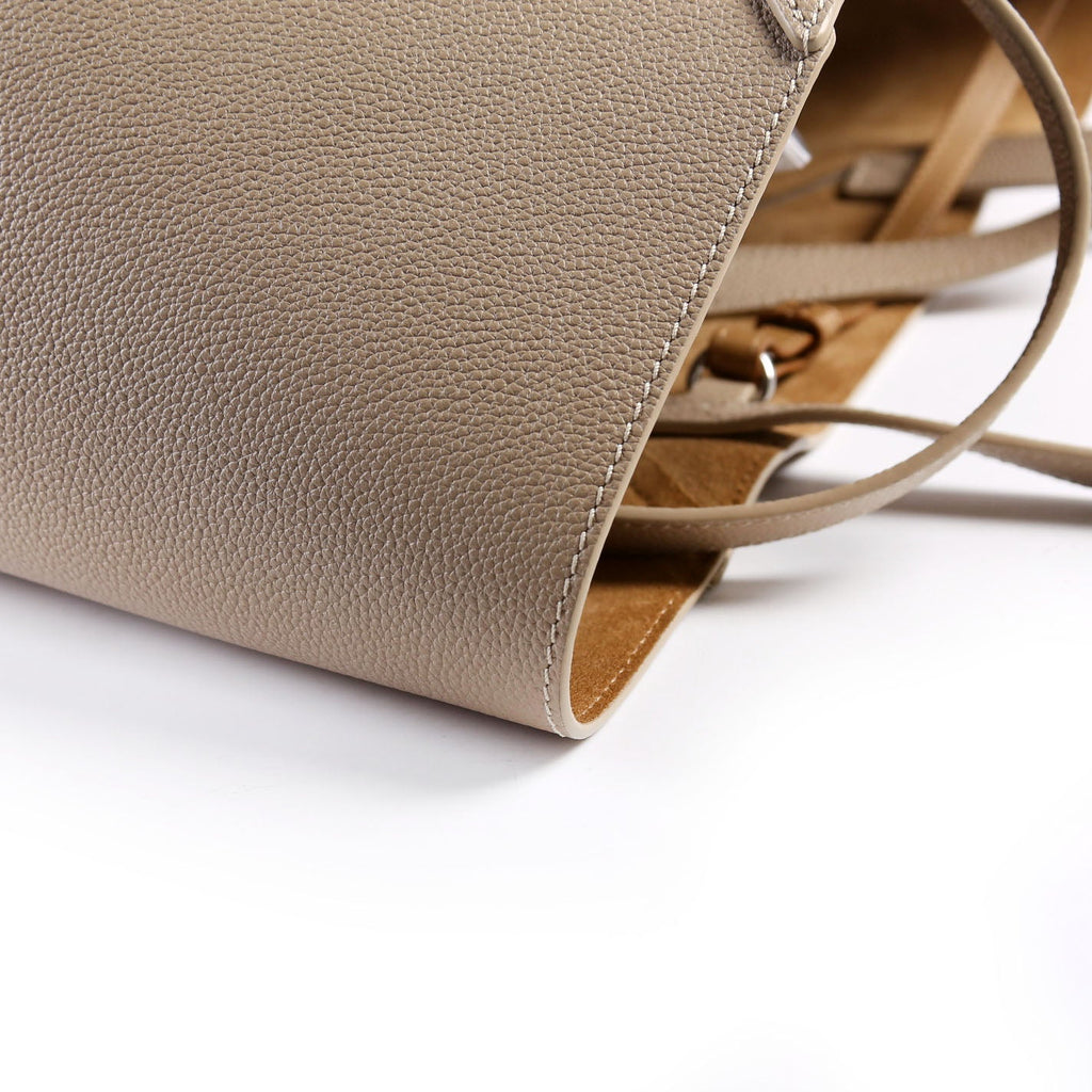 Puzzle Fold Tote Horizontal Medium Grained Calfskin