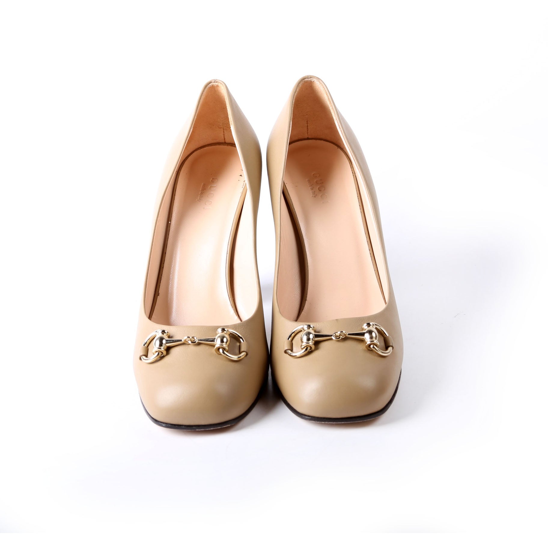 Horsebit Block Heel Pumps Size 38