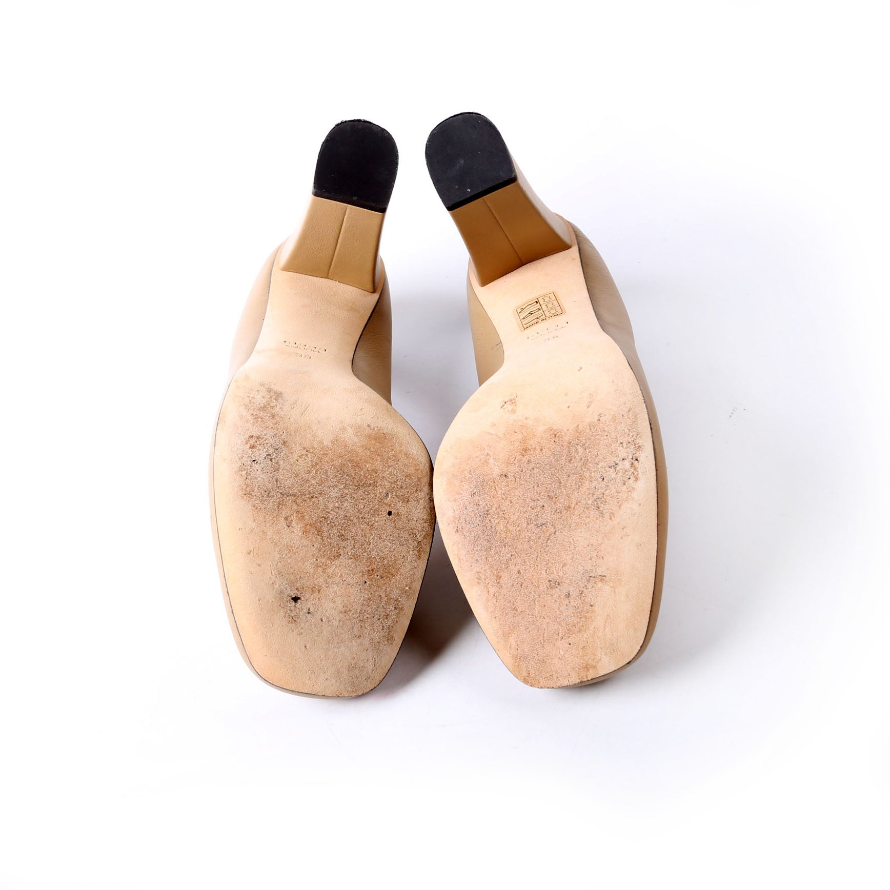 Horsebit Block Heel Pumps Size 38