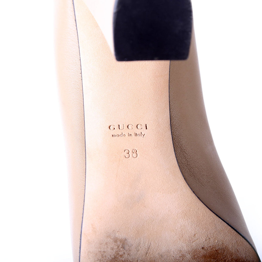Horsebit Block Heel Pumps Size 38