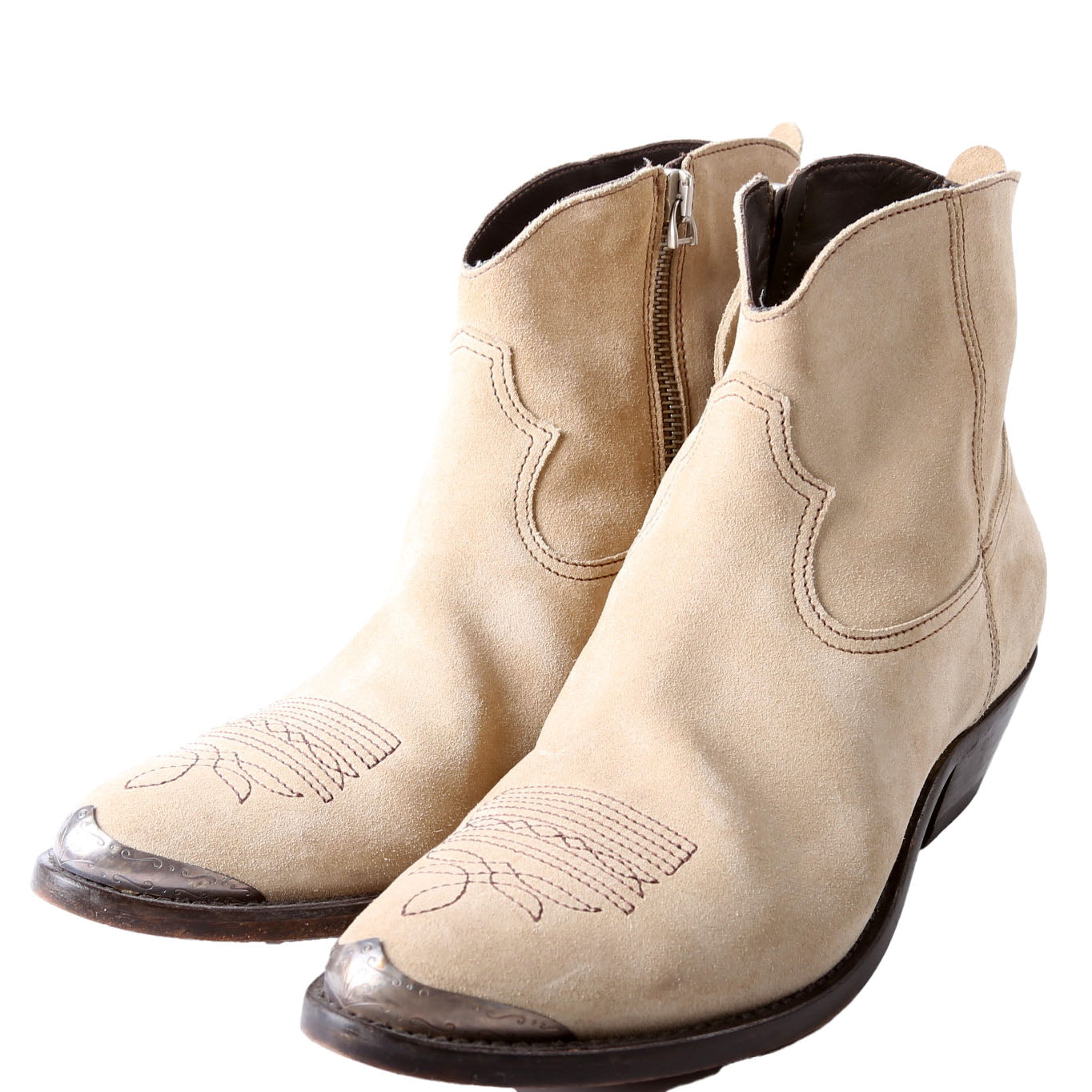 Young Suede Western Boots Size 38