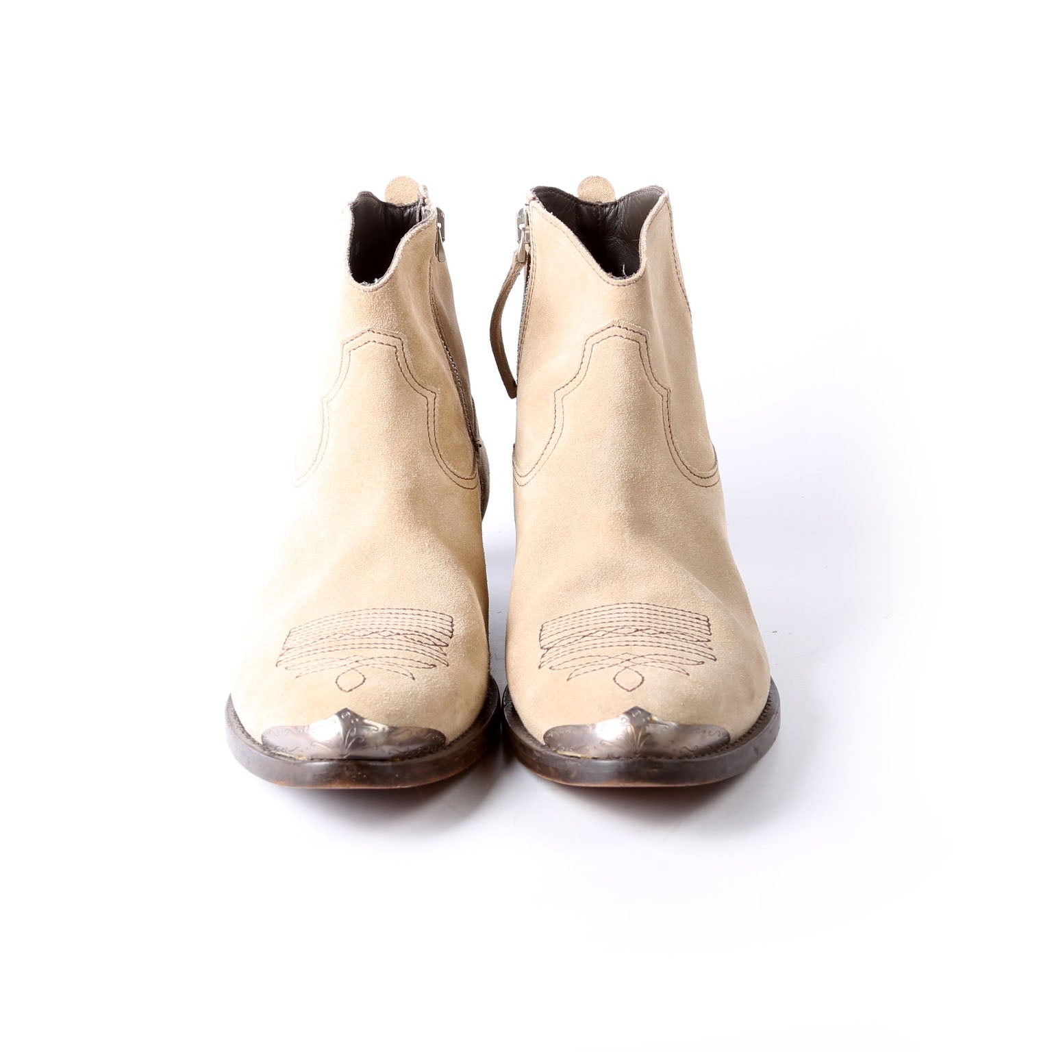 Young Suede Western Boots Size 38