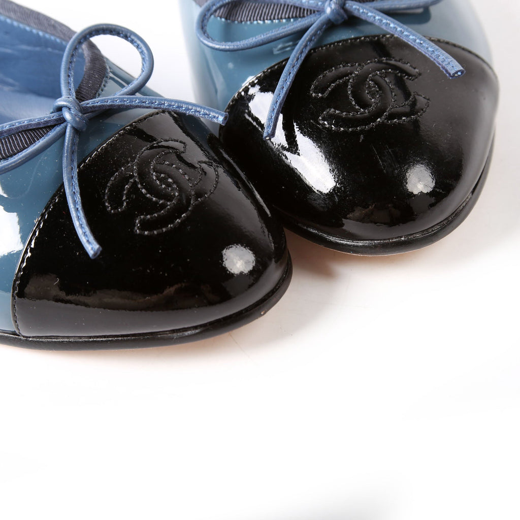 Cap Toe Ballet Flats Size 38
