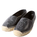 SAINT LAURENT YSL Logo Espadrilles Size 35