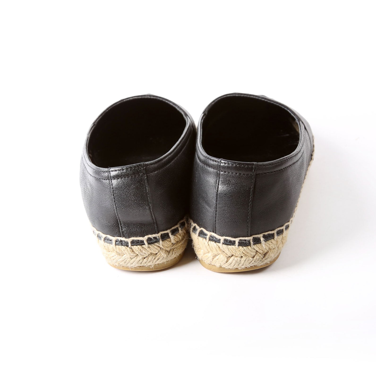 SAINT LAURENT YSL Logo Espadrilles Size 35