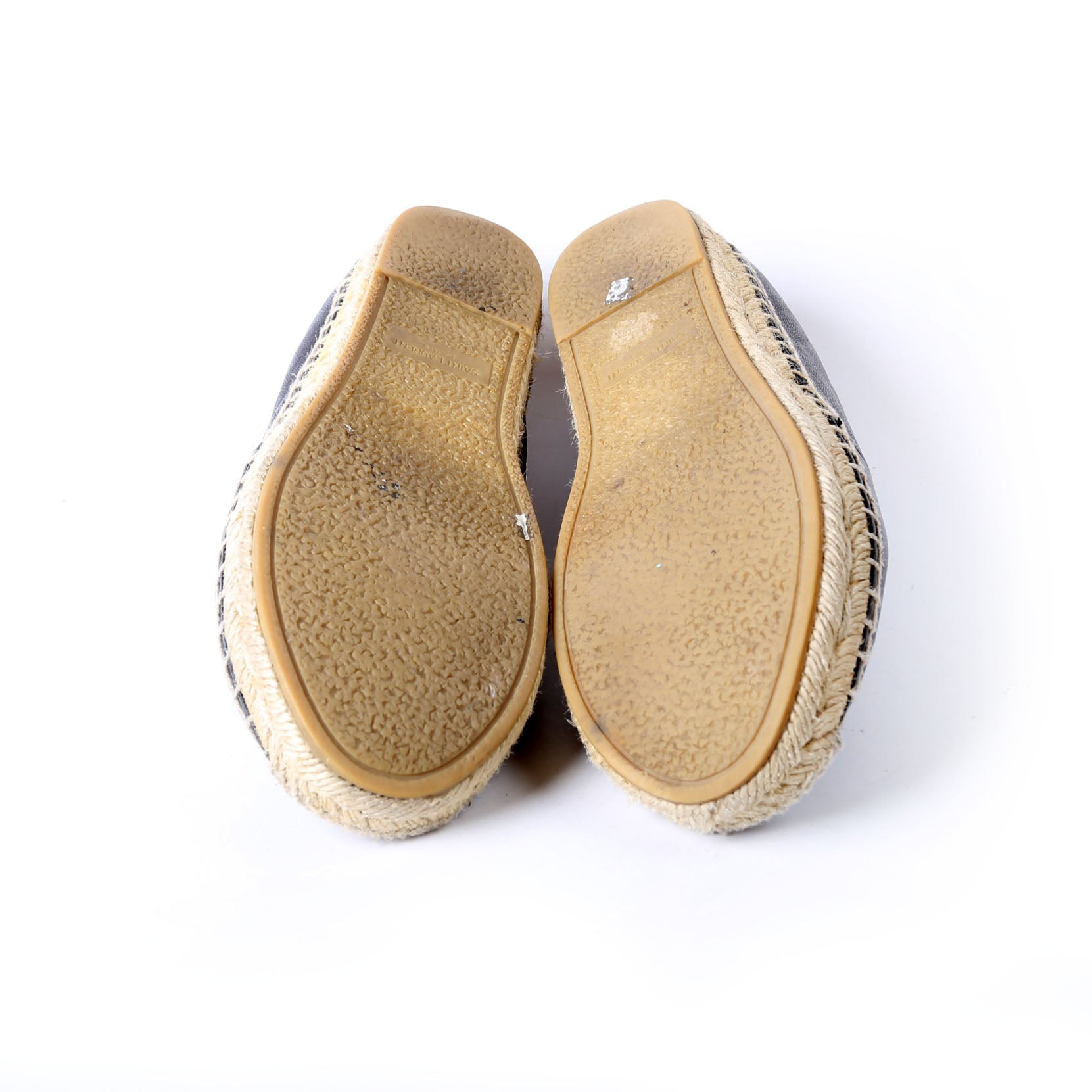 SAINT LAURENT YSL Logo Espadrilles Size 35