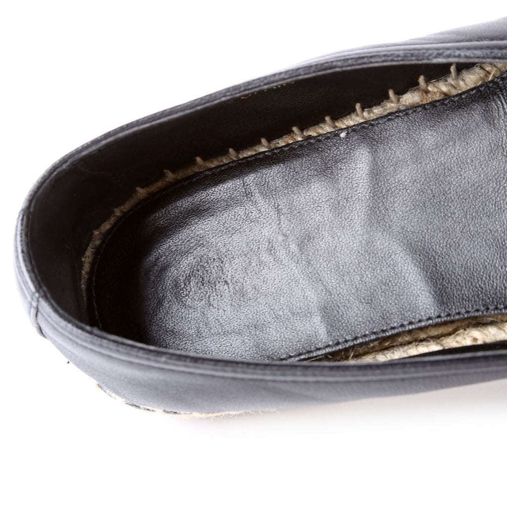 SAINT LAURENT YSL Logo Espadrilles Size 35