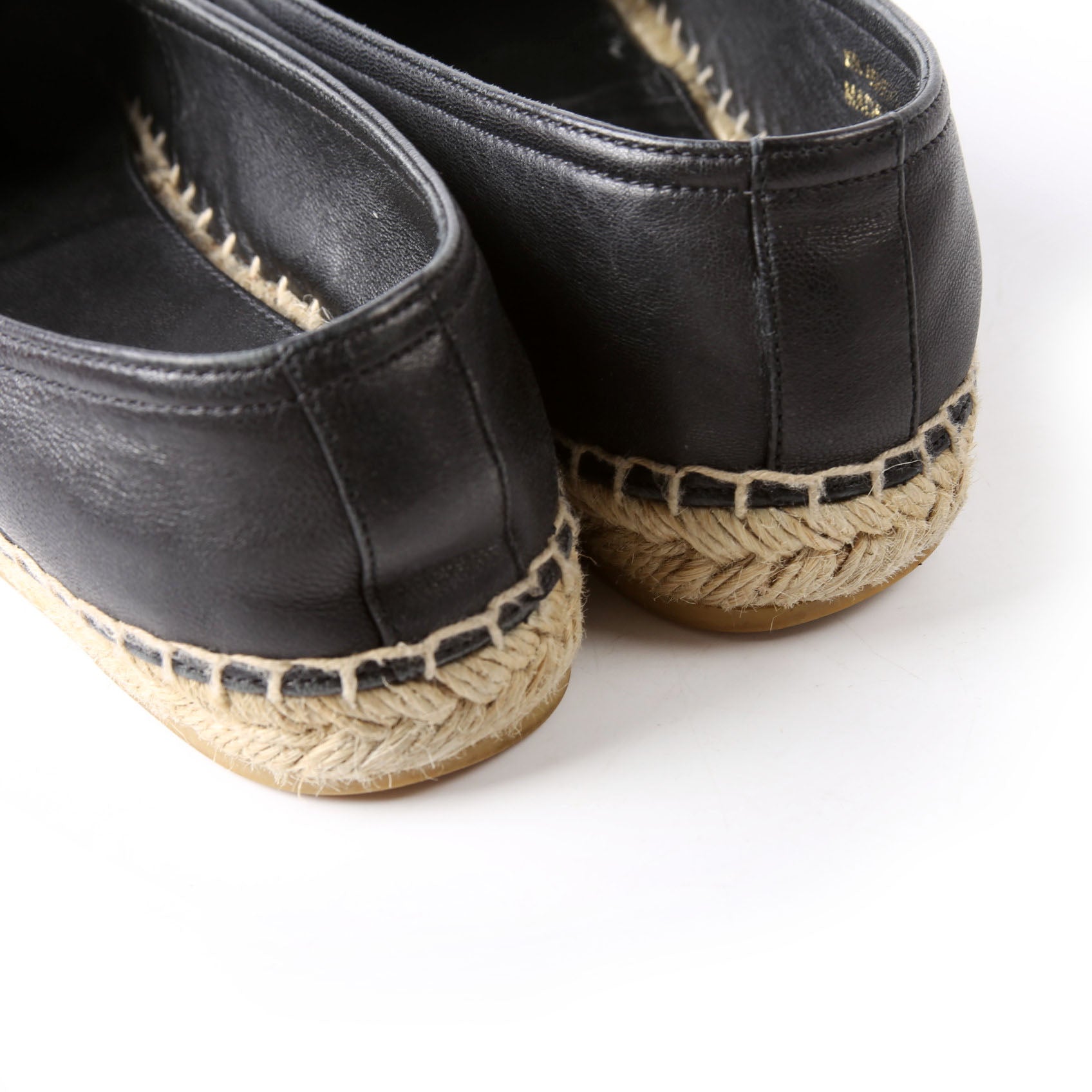 SAINT LAURENT YSL Logo Espadrilles Size 35