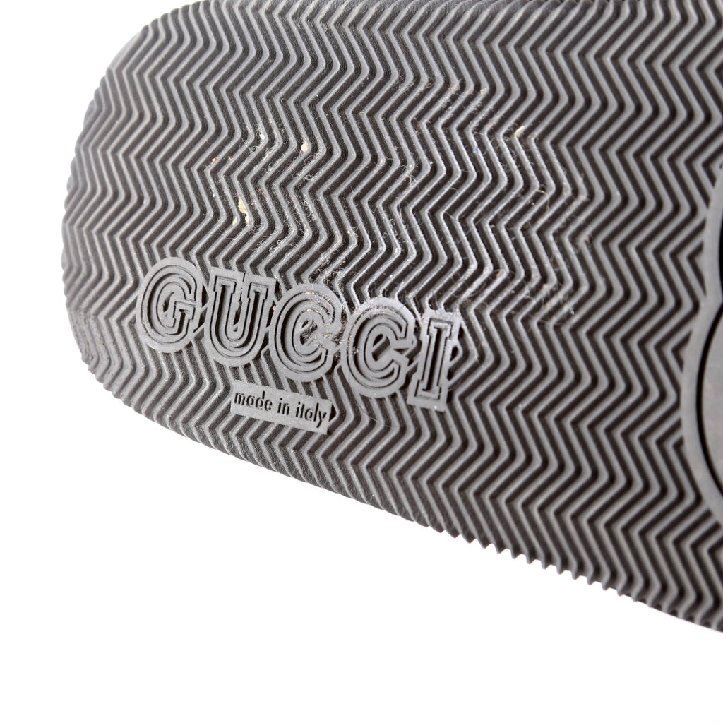 Gucci Criss Cross Web Rubber Slides Size 41