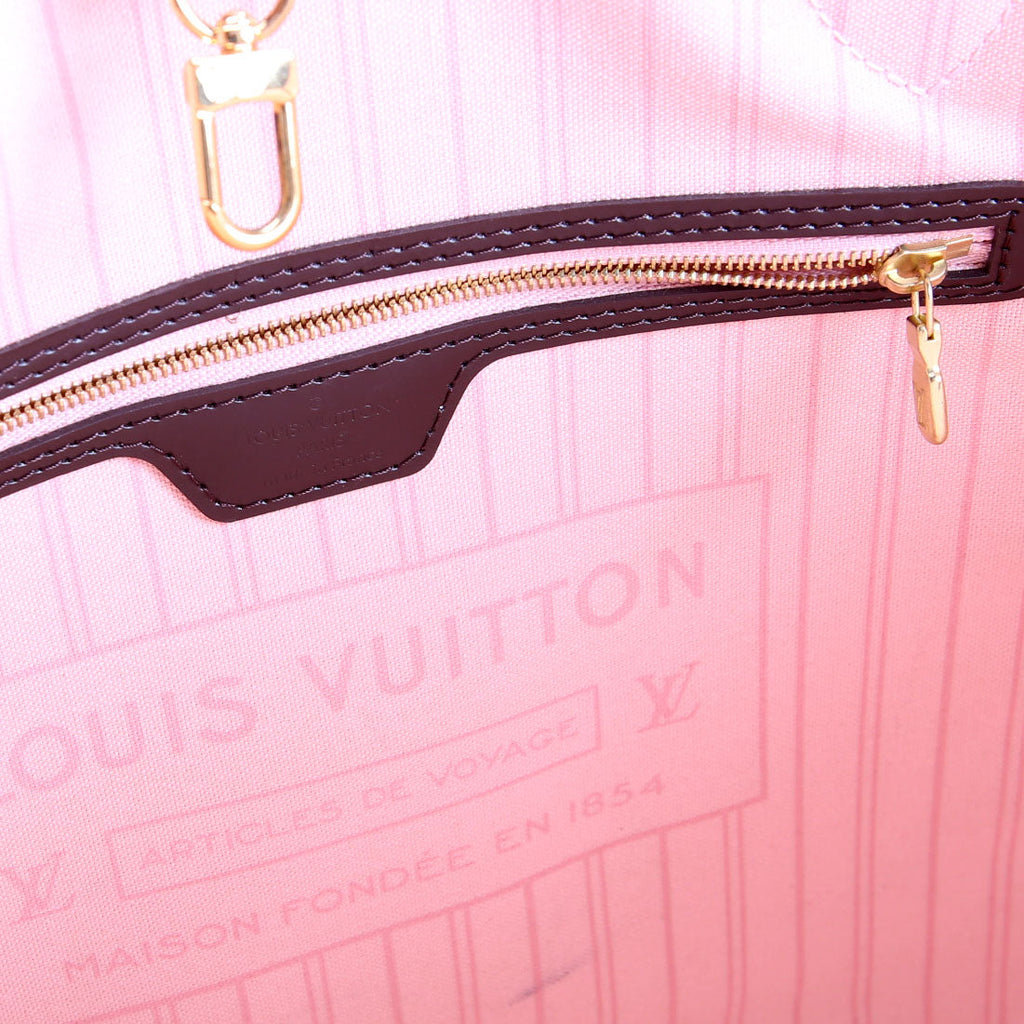 Neverfull With Wallet MM Damier Ebene Pink