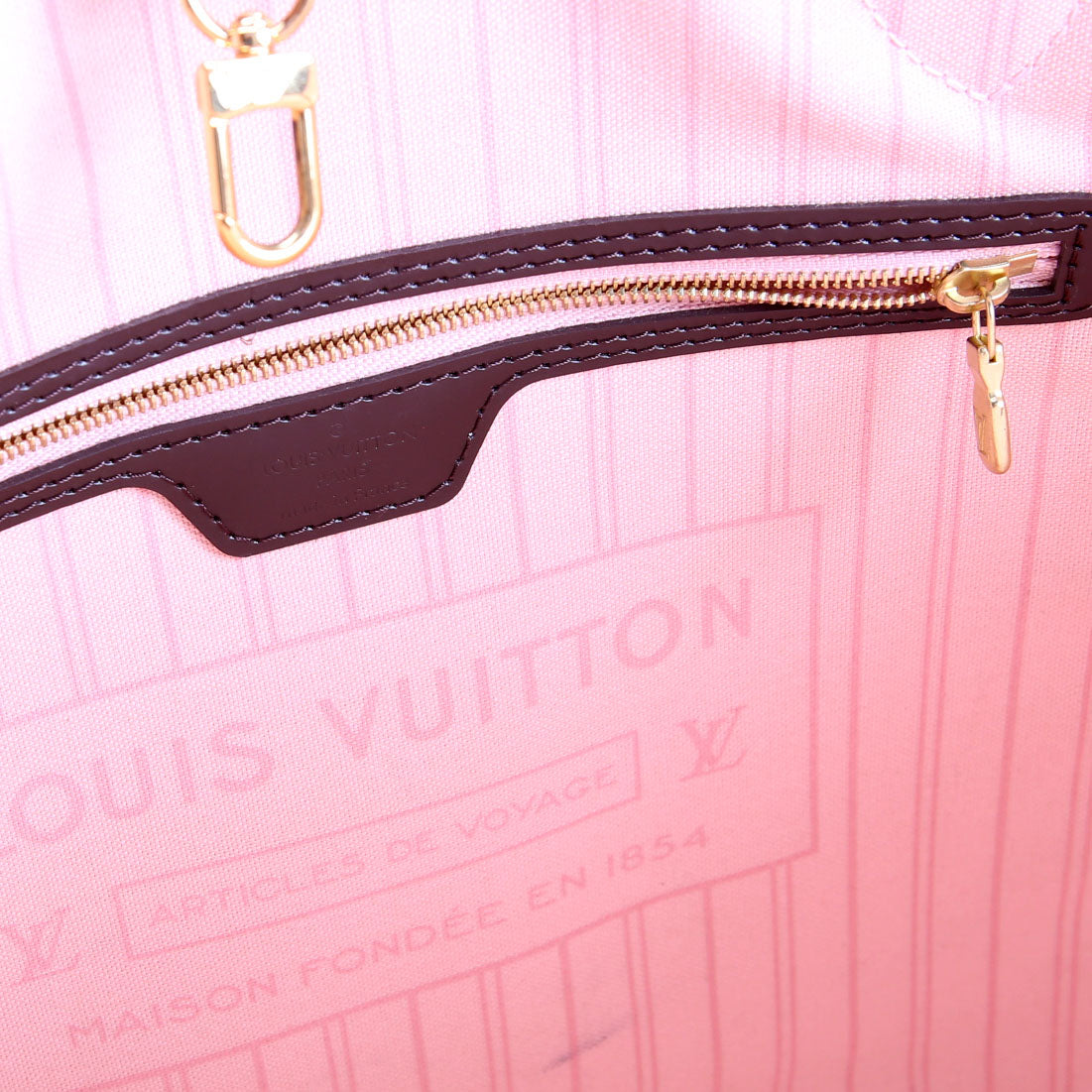 Neverfull With Wallet MM Damier Ebene Pink